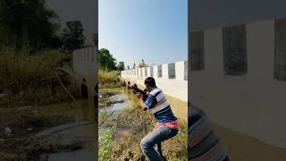 Fisherman unique hook fishing in the big canal fishingmethods fishingtechniques canalfishing ￼ [upl. by Pulchi]