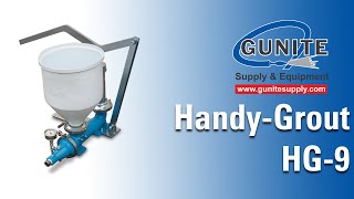 HandyGrout HG9 Manual Grout Pump  Gunite Supply amp Equipment [upl. by Zora115]