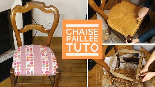 TUTO Comment RELOOKER une CHAISE en PAILLAGE [upl. by Tay]