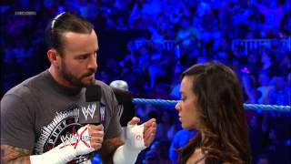 2nd part of AJ Lee interview feat Daniel Bryan amp CM Punk [upl. by Sigmund]