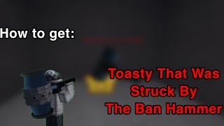 How to get Toasty That Was Struck With The Ban Hammer [upl. by Nyl]