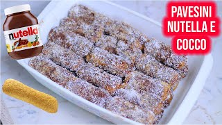 PAVESINI COCCO E NUTELLA  RICETTA FACILISSIMA [upl. by Megan886]