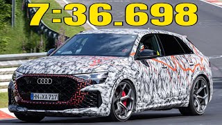 New Audi RS Q8 Performance is the Fastest SUV on the Nuerburgring [upl. by Dnomyaw]