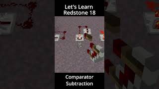 Lets Learn Redstone  18 Comparator Subtraction Mode  Minecraft Bedrock Redstone Tutorial [upl. by Aivataj]