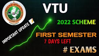 Important Video For Vtu 1st Semester 2022 Scheme Students [upl. by Acirat]