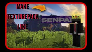 Make Minecraft texturepack Like SenpaiSpider Esily [upl. by Shela626]