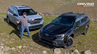 2022 Subaru Outback Wilderness vs Honda Passport Trailsport Offroad Shootout [upl. by Ardnuahsal]