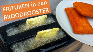 kaassoufflé uit een omgebouwde broodrooster Deep Frying in a Toaster [upl. by Ennahgiel940]