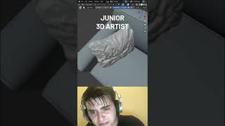 Noob Vs Pro Artist In blender blender3dartist blendercommunity b3d blender blendertutorial [upl. by Hsekar]