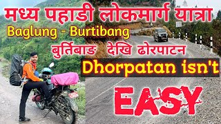 Mid hill highway Nepal  Baglung to Burtibang road  Dhorpatan Ride  West Nepal Ride Ep 5 ftRanjo [upl. by Giulio]