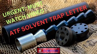 URGENT MUST WATCH VIDEO For Owners of Solvent Traps [upl. by Kalil447]