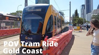 Tram Ride Gold Coast 🇦🇺 Australia POV Ride  G Link [upl. by Bevers]