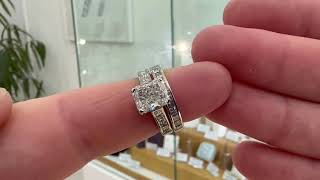 2 Carat Radiant Cut Diamond Ring  With Princess Cut Shoulders [upl. by Laerol]