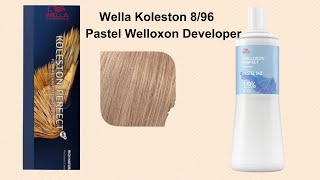 Using Wella Koleston Perfect Shade 896 On Blondes  Welloxon Perfect Pastel 12 [upl. by Saihtam]