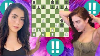 Alexandra Botez vs Andrea Botez 10 [upl. by Adena279]