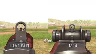 rs2  L1A1 recoil comparison [upl. by Nations887]