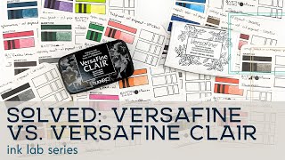 SOLVED VersaFine vs VersaFine Clair  The Ink Lab [upl. by Derej]