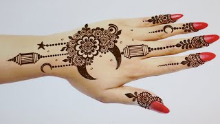 Chand Mehndi designRamadan Eid Special Mehndi designsStylish Moon Mehandi designMehandi ka design [upl. by Wayolle]