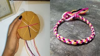 How to make woolen bracelets  Friendship bands at home Easy [upl. by Gnuhn943]