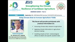 CCRAF 2021 Edition Part 24Using Climate Data to Increase Agriculture Yields [upl. by Lasiaf]