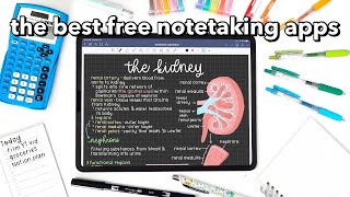 the BEST FREE notetaking apps 🌷 [upl. by Yrahcaz]