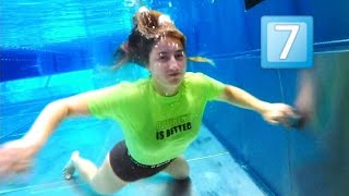 Underwater Swimming in a Green TShirt  VLOGMAS DAY 7 [upl. by Kellsie]