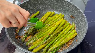 I wish I knew this easy asparagus recipe before  How to Cook Asparagus in a Pan [upl. by Inalaek]