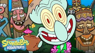 Squidwards Tiki Land Song 🗿  Full Scene quotEnchanted Tiki Dreamsquot  SpongeBob [upl. by Enirehtac782]