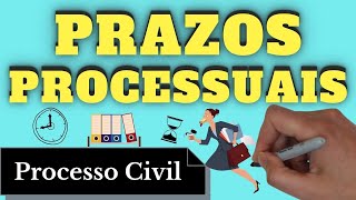 Prazos Processuais Processo Civil  Resumo Completo [upl. by Reisinger]