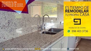 Como instalar granito en mesones de cocina con BackSplash [upl. by Adgam794]