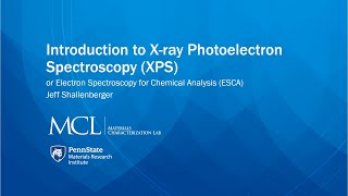 Introduction to XRay Photoelectron Spectroscopy XPS [upl. by Swords726]