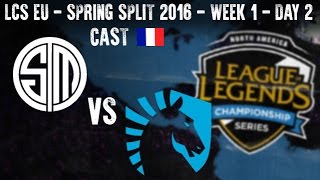 TSM vs Team Liquid  LCS NA 2016  Spring Split  Week 1  Day 2  FR [upl. by Wurtz]