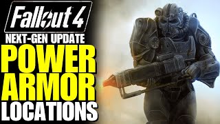 Fallout 4  ALL POWER ARMOR LOCATIONS T45 T51 Raider T60 amp X01 FO4 Power Armor Locations [upl. by Neeham]