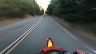 ktm 690 smc r following ktm duke 890 r and s1000rr redwood rd [upl. by Rivers329]