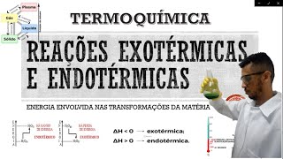 TERMOQUÍMICA  REAÇÕES EXOTÉRMICAS E ENDOTÉRMICAS [upl. by Truc]