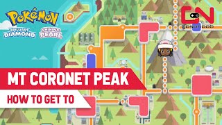 How to Get to Mount Coronet Summit Peak in Pokémon Brilliant Diamond and Shining Pearl [upl. by Eiduam]