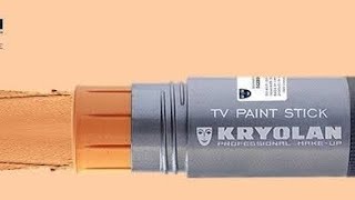 Kryolan TV paint stick Shade Guide ll Supracolor Shades ll TV paint Stick radiantglow138 [upl. by Ronyar549]