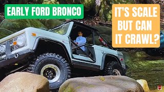 Axial Early Bronco test mods and upgrades  SCX10 iii Early Ford Bronco rc crawl [upl. by Emalia]