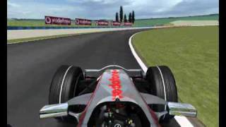 F1 2007 Fernando Alonso Mclaren Lap Onboard at Magny Course Rfactor [upl. by Derby]