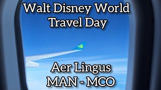 Walt Disney World Travel Day Aer Lingus Manchester to Orlando [upl. by Jamnis978]