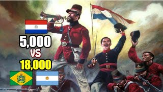 🇵🇾🇧🇷🇦🇷La Batalla de Curupaytí 1866Paraguay contra Brasil y Argentina Guerra de la Triple Alianza [upl. by Lockhart597]