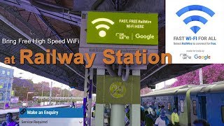 How to connect Free WiFi on Railway Station  RailWire  Google [upl. by Attiuqahs426]