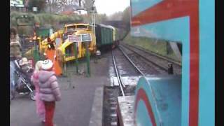 Thomas Tank rescued from car park by class 33 diesel engine [upl. by Aiderfla501]