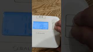 turn salus thermostat on and off the easy way [upl. by Ahsemal155]