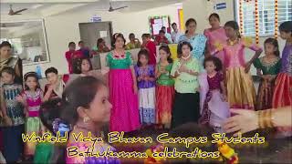 Bathukamma Celebrations at Winfield High School Vidya Bhavan Campus Khammam [upl. by Hamford]