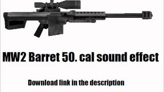 MW2 Barret 50 Cal Sniper Sound Effect [upl. by Airahcaz]