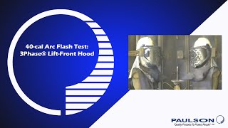 Arc Flash Test 3Phase® LiftFront Arc Shield Model 3P40S [upl. by Ydnik]