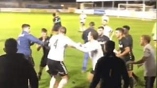 Friendly between Rhyl and Leeds United Under23s abandoned after melee [upl. by Amye203]