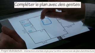 Analyse de plans darchitecture  projet ANR Mobisketch [upl. by Dragelin]