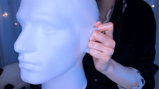 ASMR Brain Melting Ear Massage to Fall Asleep 😴 lotion oil cream vaseline SR3D dummy head耳マッサージ [upl. by Ahsienar703]